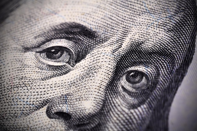 Le visage de Benjamin Franklin