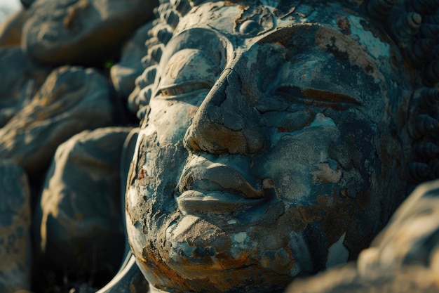 Le visage de Bouddha