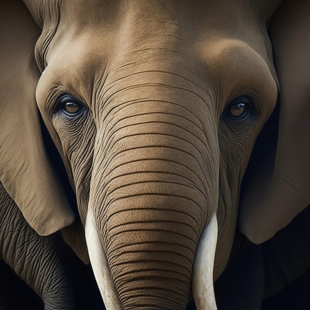 Visage d'éléphant