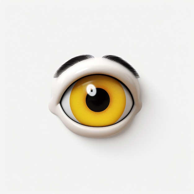 Visage avec emoji Peeking Eye sur fond blanc de haute qualité