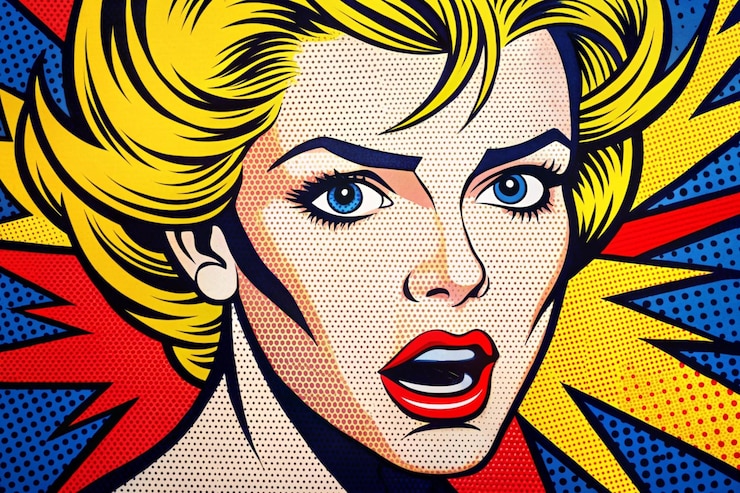 Photo le visage d'une femme est montré avec une lèvre rouge