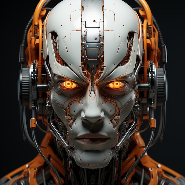 Visage de robot