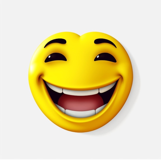 Visage souriant d'emoji sur fond blanc Emoticon Vector illustration