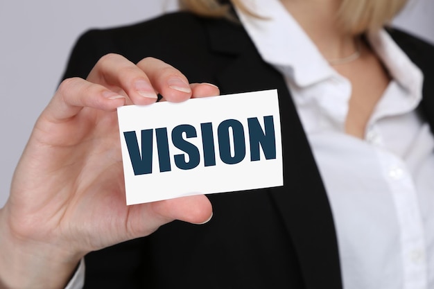 Photo vision future idée leadership espoir succès concept d'entreprise réussie