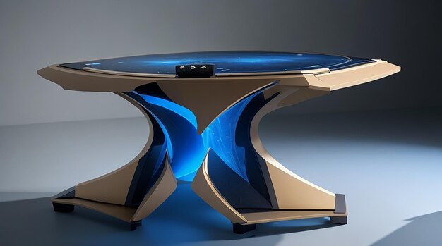 Vision unifiant la technologie la durabilité l'esthétique dans l'ultime futuriste artistique table de studio PC