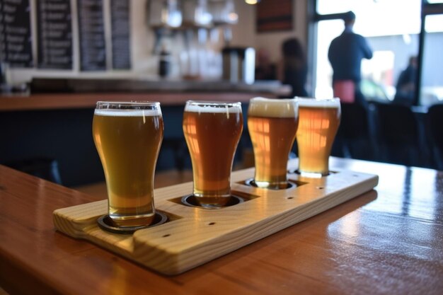 Une visite d'une brasserie locale avec dégustation de bière et des visites de brasserie créées avec des ai génératifs