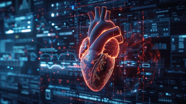 Visualisation numérique de l'installation de recherche avancée sur les battements de cœur