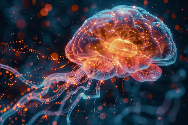 Visualisation d'un réseau neural futuriste