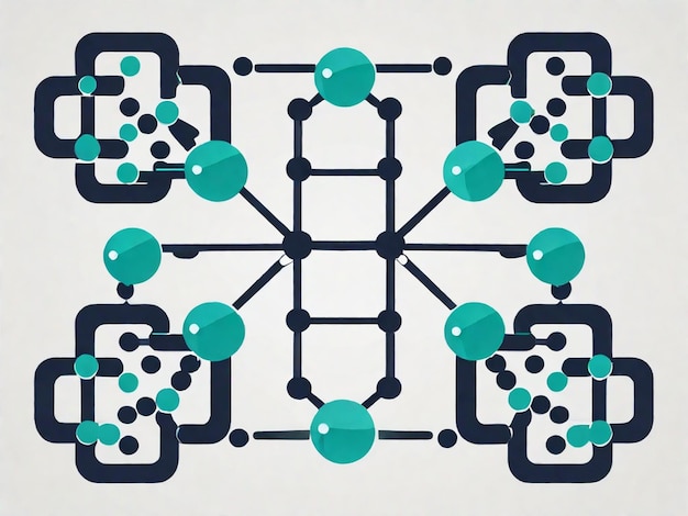 Photo visualisation scientifique de la structure des molécules