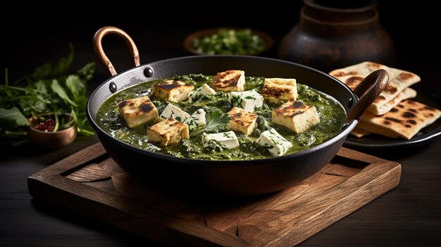 Visually_Captivating_Palak_Paneer_Arrangement