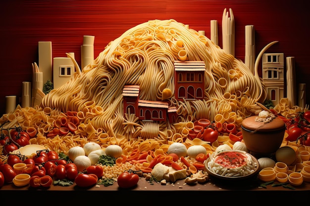 Visuels captivants de pâtes italiennes