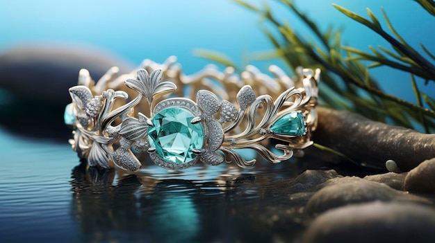 Des visuels représentant des bijoux inspirés par l'océan
