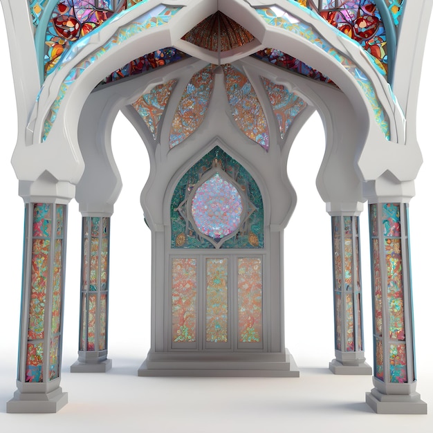 Vitraux de mosquée en miniature