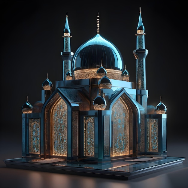 Vitraux de mosquée en miniature