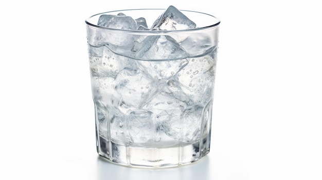 Vodka Soda isolée sur fond blanc