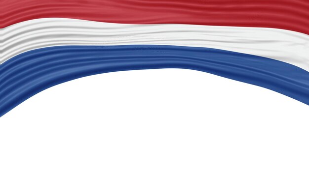 Voie de découpage du drapeau national des Pays-Bas