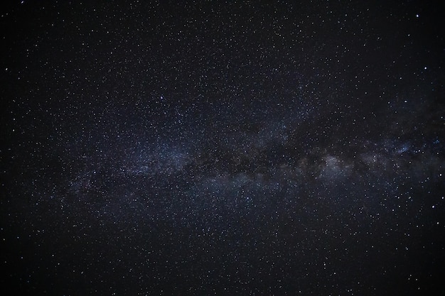 Voie lactée clairement galaxie à phitsanulok en thaïlande photographie à longue exposition avec grain