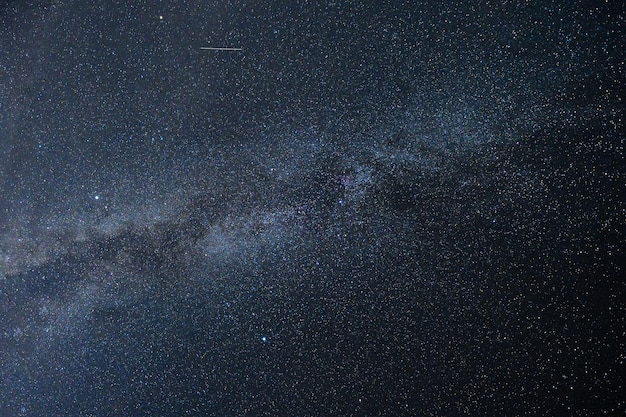 Voie lactée avec étoiles dans le fond de ciel nocturne