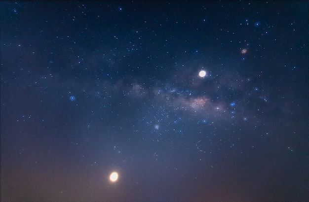 Voie lactée fond ciel la nuit