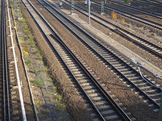 Voies ferrées pour train