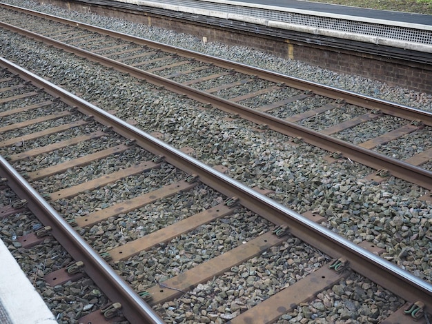 Voies ferrées pour train