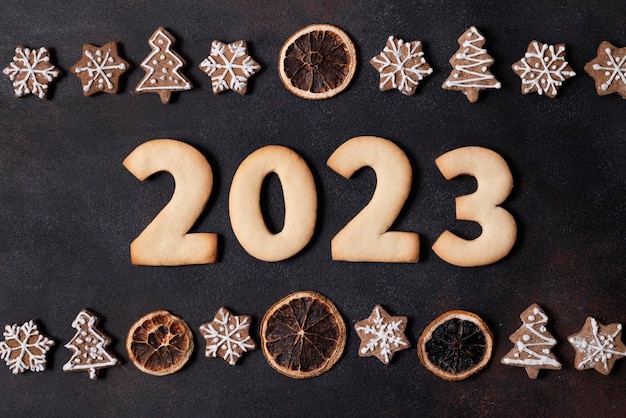 Photo voir ci-dessus de délicieux biscuits pour le nouvel an