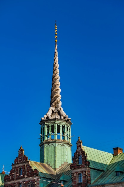 Voir à Dragon Spire De La Bourse De Copenhague, Danemark