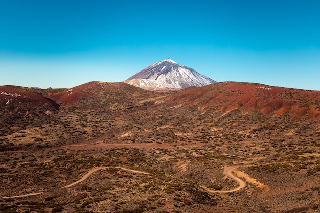 Voir à El Teide pic et volcan, le plus haut sommet d'Espagne à Tenerife, Îles Canaries, Espagne.