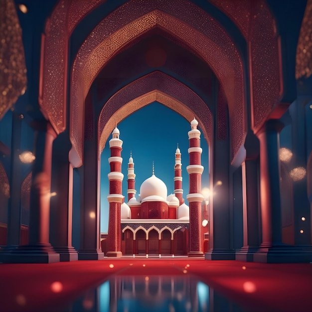 Voir l'illustration de la mosquée en 3D