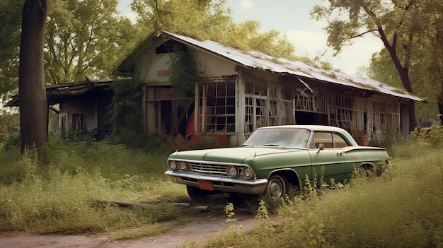 voiture abandonnée