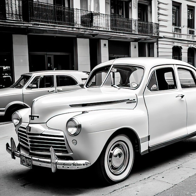 Voiture ancienne dans la rue