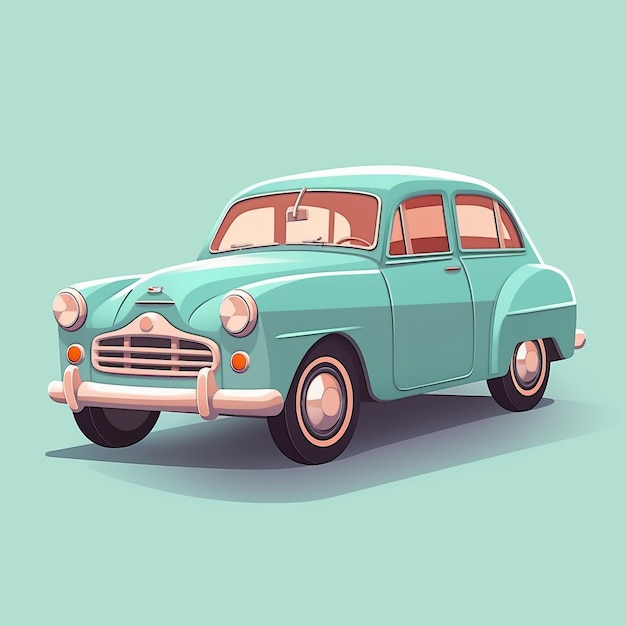 Voiture ancienne de dessin animé modèle 3D