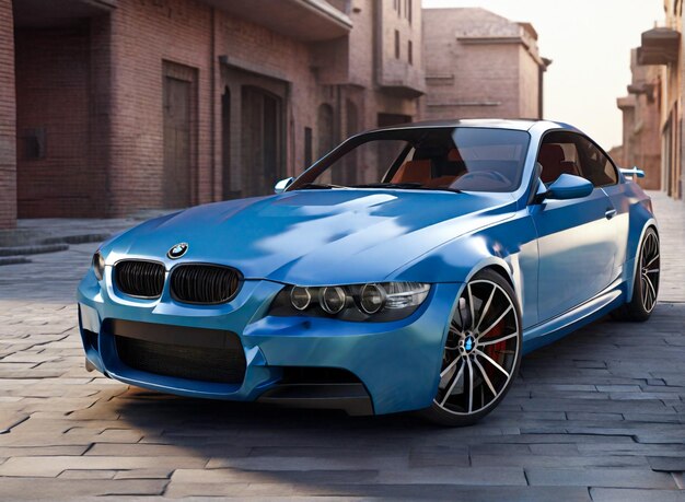 Une voiture BMW 3D