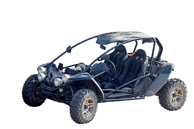 Voiture buggy sur fond blanc