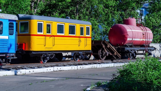 Voiture de chemin de fer rétro