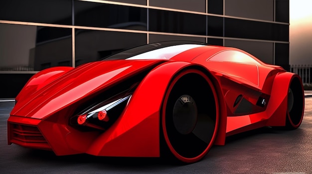 Voiture futuriste Consept Ai générative