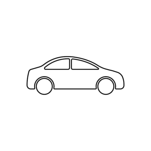 Photo voiture icône ligne illustration vectorielle simple icône isolé