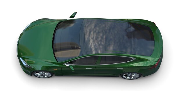 Voiture moderne isolée sur fond illustration de rendu 3d