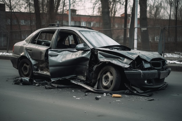 Une voiture noire avec le mot police dessus