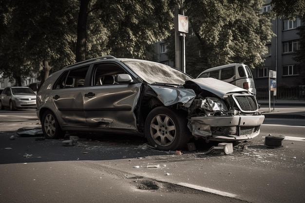 Une voiture qui a le mot voiture dessus