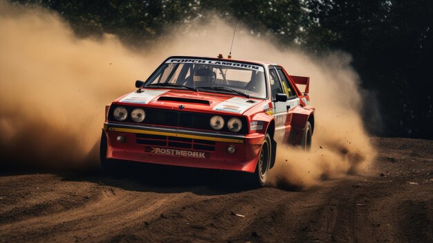 Voiture de rallye générée par l'IA Image