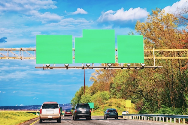 Voiture sur route, Maryland, Amérique