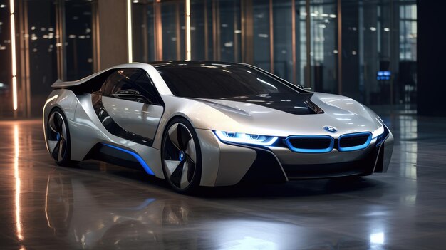 Photo voiture de sport bmw i8