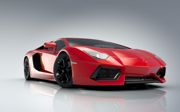 Voiture de sport Red Lamborghini