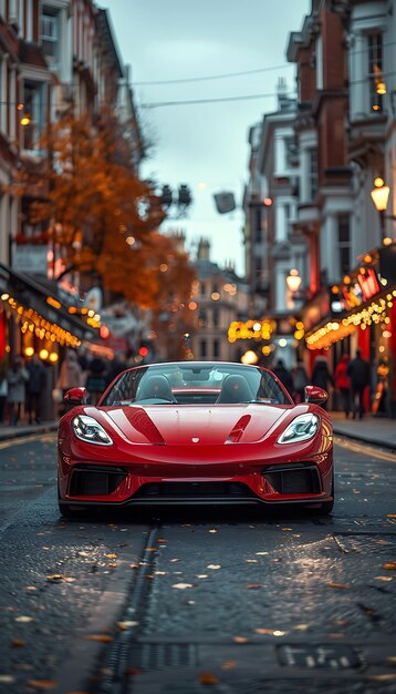 une voiture de sport rouge avec le numéro 2 à l'arrière