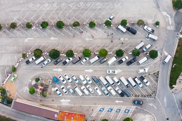 Voiture, stationnement, flèche, signe, trafic, route, béton