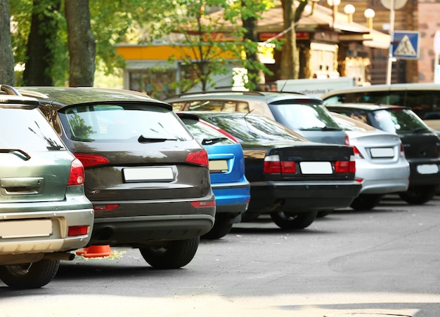 Voitures sur parking