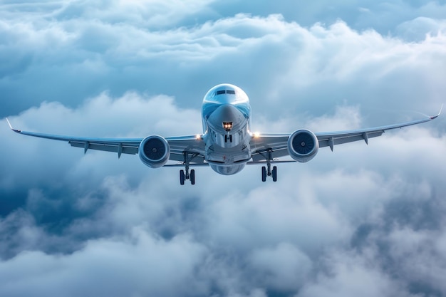 Photo un vol épique dans le monde des nuages