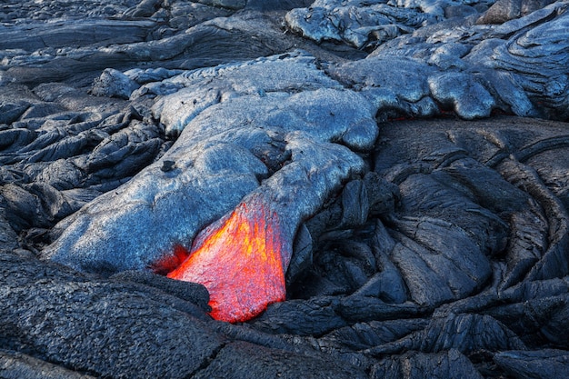 Volcan actif Kilauea sur Big Island, Hawaii