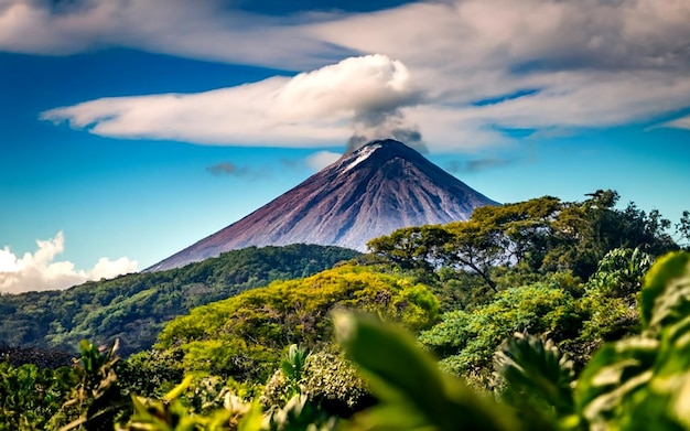 Volcan au Costa Rica généré par l'IA